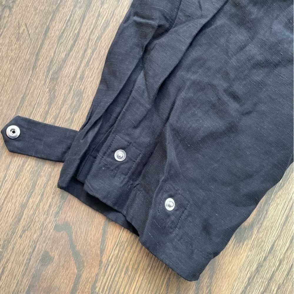 Aritzia Wilfred Kafka Belted Linen Cargo Pants High Rise Cropped